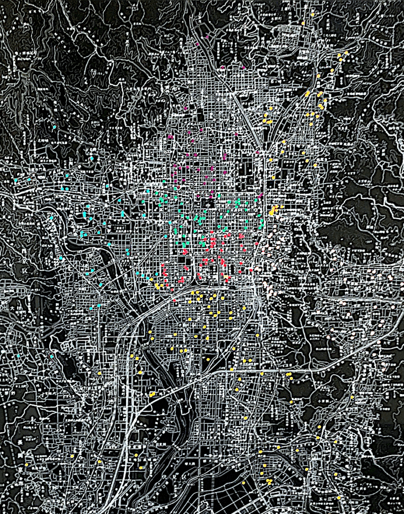 京都市内の組合員分布イメージ